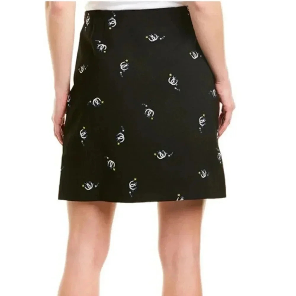 MAJE Horse shoe and stars embroidered skirt - Picture 3 of 10